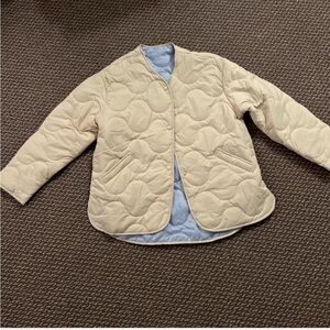 Cream Quilted Jacket